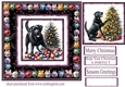 Bauble framed Christmas Labrador card front 4