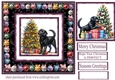 Bauble framed Christmas Labrador card front 5
