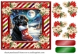 Black Labrador Christmas card front 2