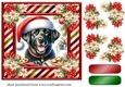 Black Labrador Christmas card front 4