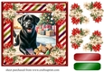 Black Labrador Christmas card front 5