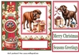 Christmas chocolate Labrador card front 6