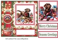 Christmas chocolate Labrador card front 7