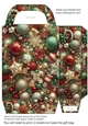 Green and red Christmas sparkle gift bag 2