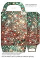 Green and red Christmas sparkle gift bag 6