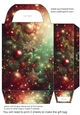 Green and red Christmas sparkle gift bag 7