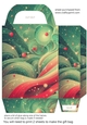 Green and red Christmas sparkle gift bag 8