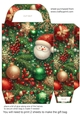 Green and red Christmas sparkle gift bag 9