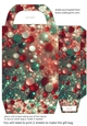 Green and red Christmas sparkle gift bag 10
