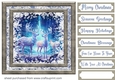 White Christmas forest animals card front 2