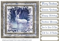 White Christmas forest animals card front 3