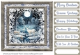 White Christmas forest animals card front 4
