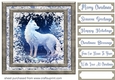 White Christmas forest animals card front 5