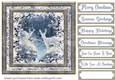 White Christmas forest animals card front 7