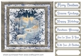 White Christmas forest animals card front 9