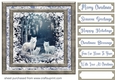 White Christmas forest animals card front 10