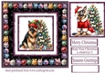 Bauble framed Christmas Shepherd card front 3