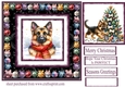 Bauble framed Christmas Shepherd card front 5