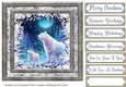 White Christmas forest animals card front 11