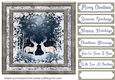 White Christmas forest animals card front 12
