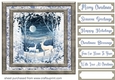 White Christmas forest animals card front 13