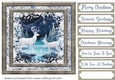 White Christmas forest animals card front 14