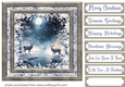 White Christmas forest animals card front 15