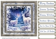 White Christmas forest animals card front 16