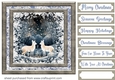 White Christmas forest animals card front 18