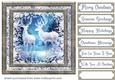 White Christmas forest animals card front 20