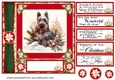 Red and green Christmas Scottie card front 4