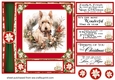 Red and green Christmas Scottie card front 8