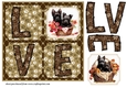 LOVE Scottish terrier card front N1
