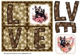 LOVE Scottish terrier card front N2