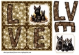 LOVE Scottish terrier card front N5