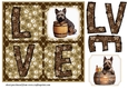 LOVE Scottish terrier card front N6