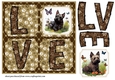 LOVE Scottish terrier card front N7