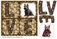 LOVE Scottish terrier card front N9