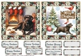 2 6x6 aprox Christmas Chocolate Labrador card fronts 3
