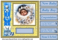 Ethnic New baby boy card front 2