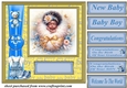 Ethnic New baby boy card front 4