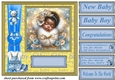 Ethnic New baby boy card front 5