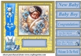 Ethnic New baby boy card front 6