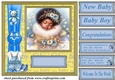Ethnic New baby boy card front 7