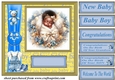 Ethnic New baby boy card front 8