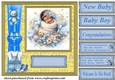 Ethnic New baby boy card front 10