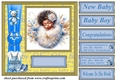 Ethnic New baby boy card front 11