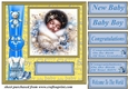 Ethnic New baby boy card front 12