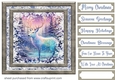 White Christmas forest animals card front 21