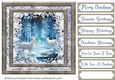 White Christmas forest animals card front 22